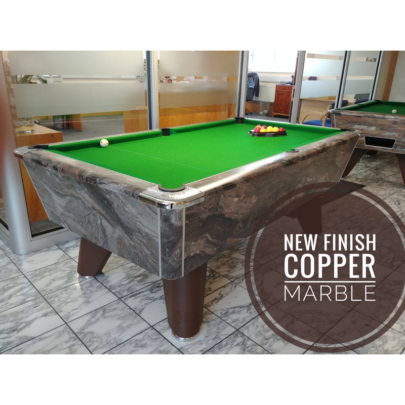 supreme winner pool table copper marble